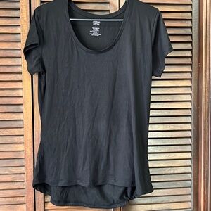 Jennifer Lauren Black Short Sleeve Tee Size Large